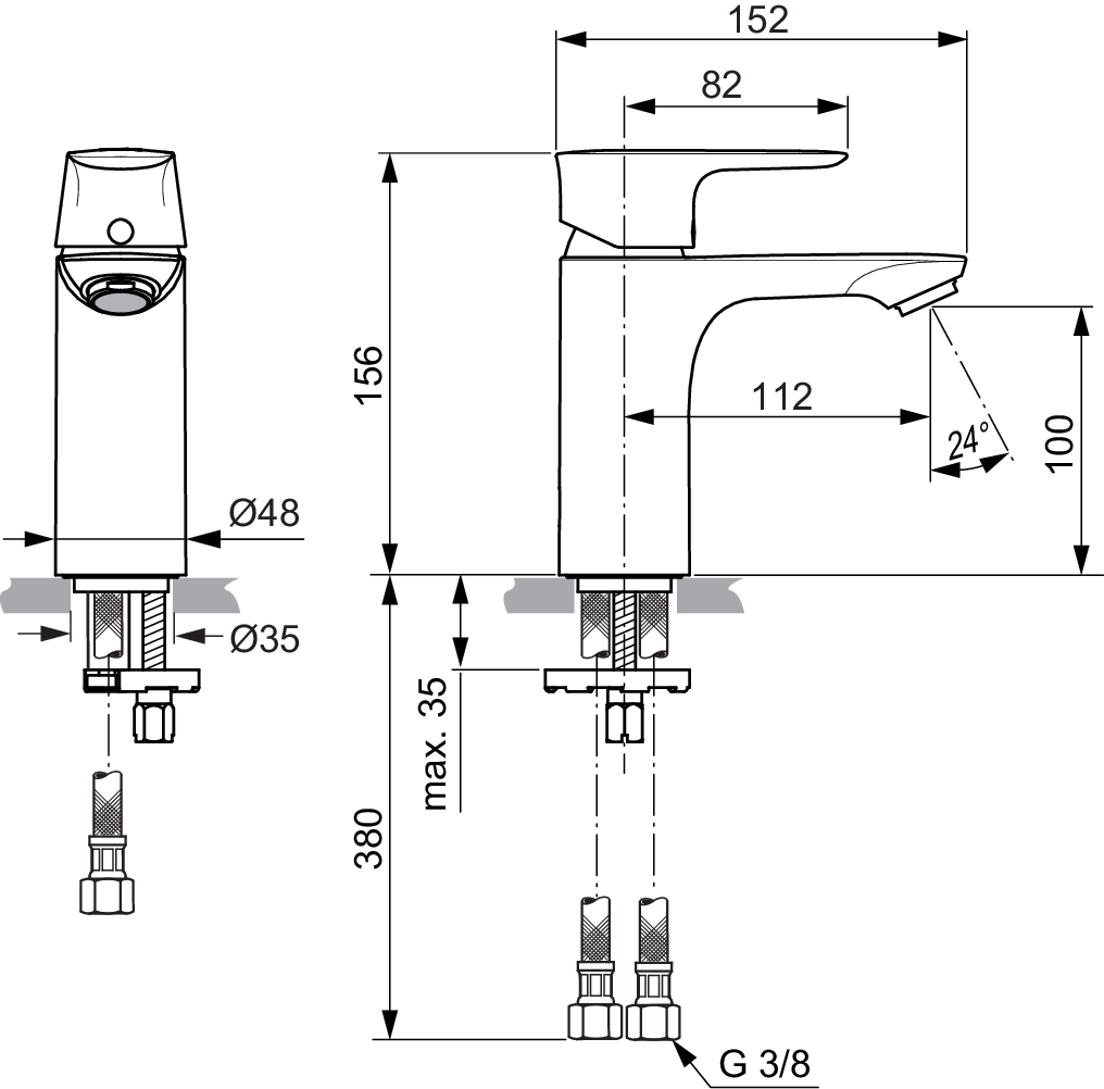 A7024AA techninis brėžinys