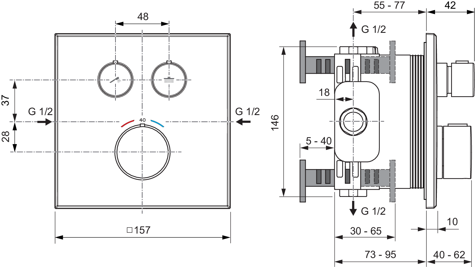 A8581XG techninis brėžinys