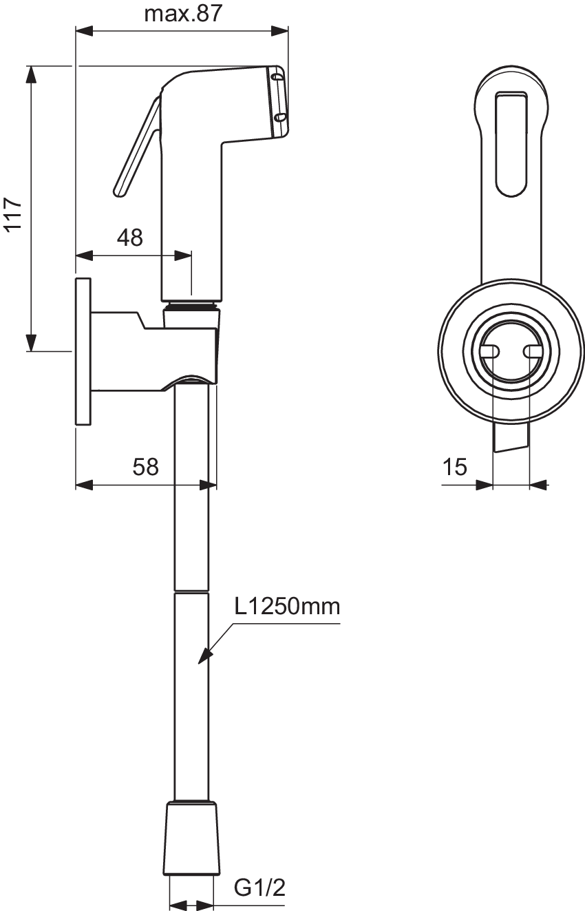 B0595A5 techninis brėžinys