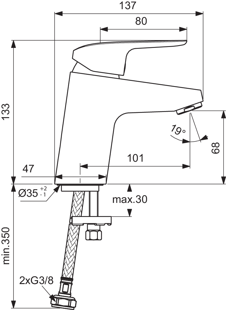B1710AA techninis brėžinys