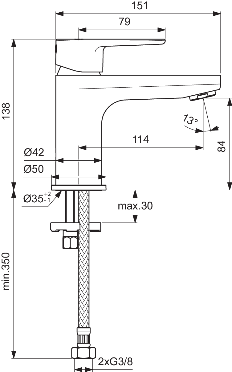 BC696AA techninis brėžinys