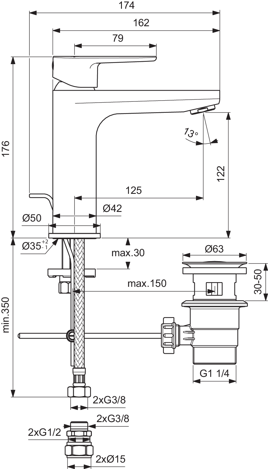 BC725AA techninis brėžinys