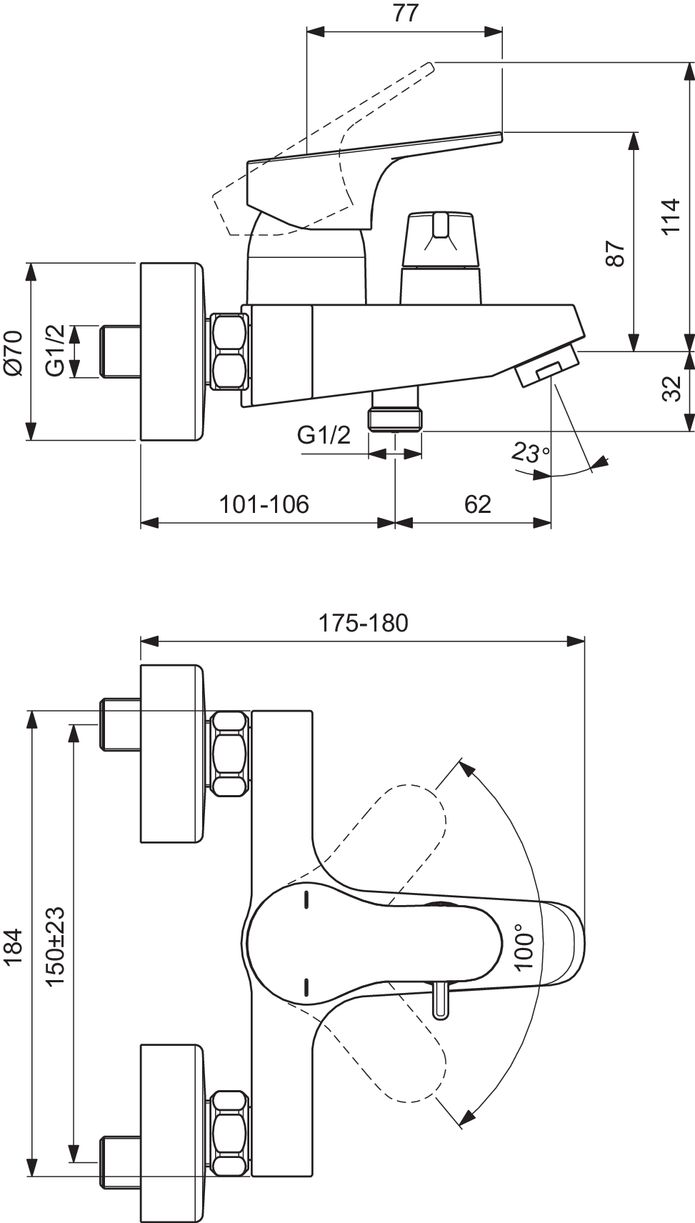 BD594AA techninis brėžinys