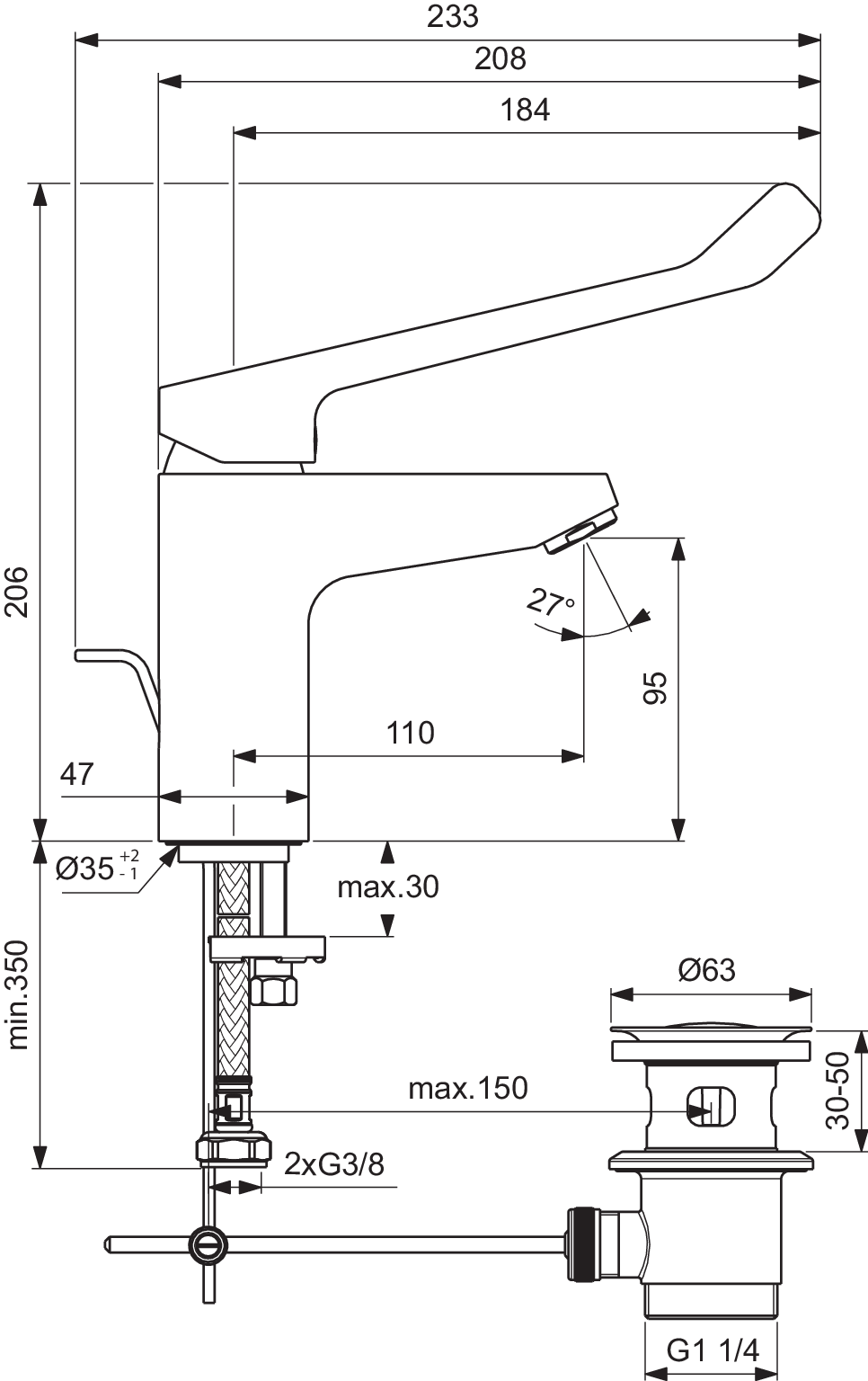 BD603AA techninis brėžinys