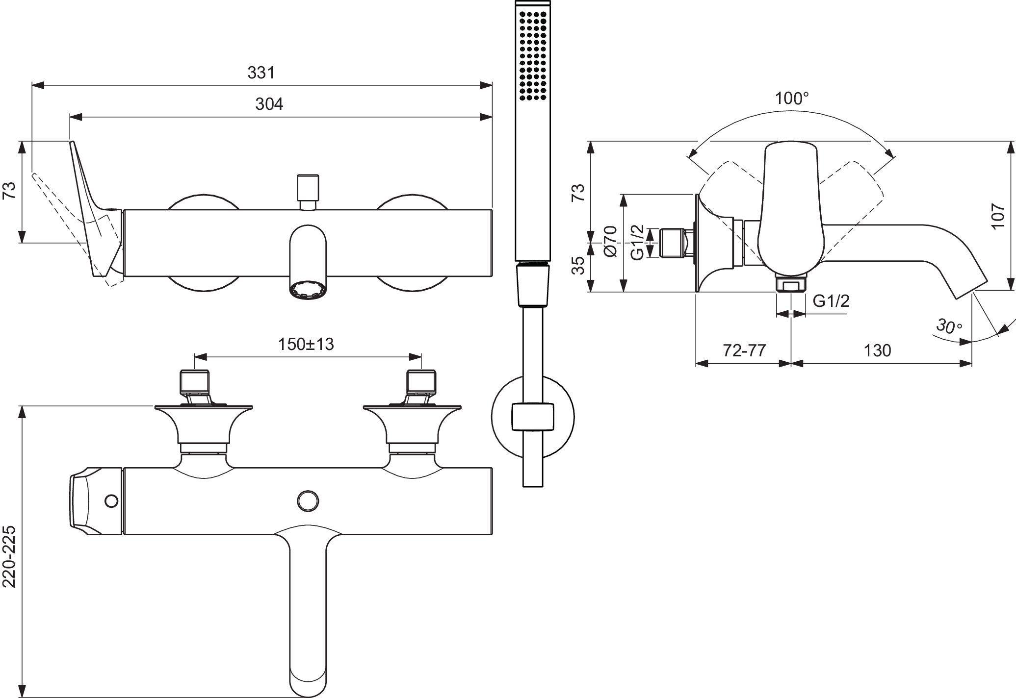 BD667GN techninis brėžinys