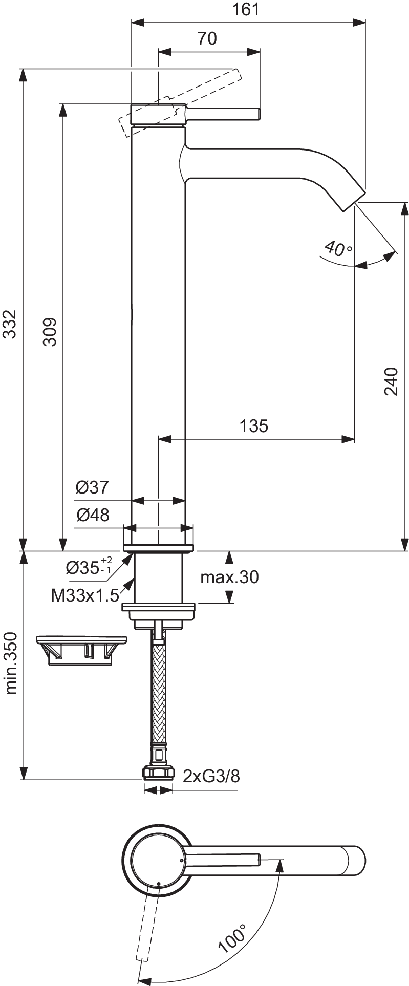 BD762XG techninis brėžinys