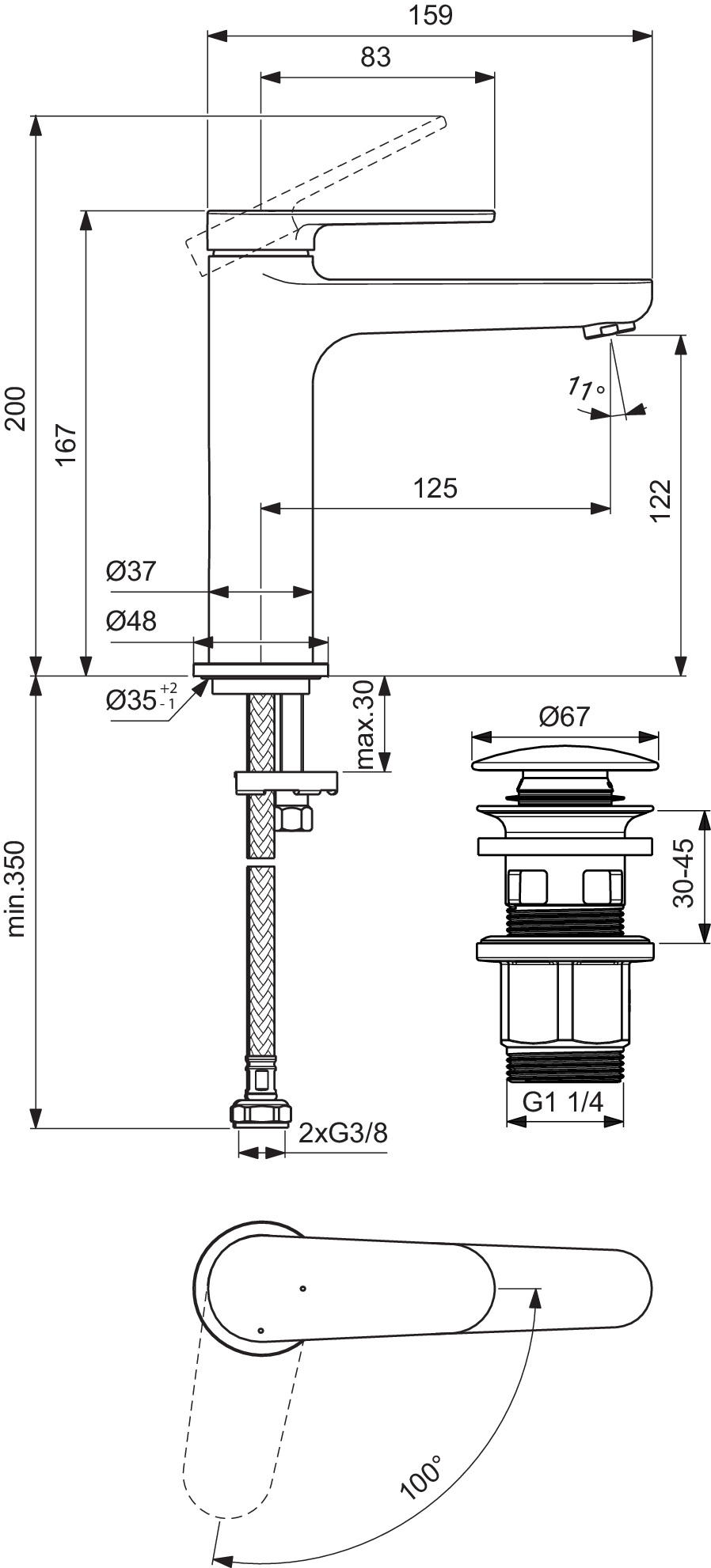 BD772AA techninis brėžinys