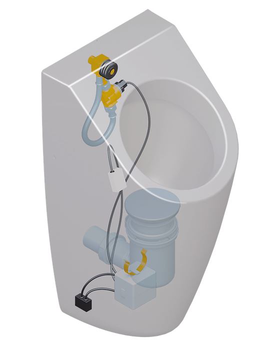Villeroy & Boch Accessories ProDetect 2 radar flush control for urinals, 245x250x65mm