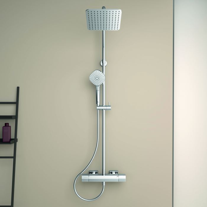 Ceratherm C100 | Exposed shower system 313x491.5x1117 mm, 12.0 l/min (3 bar)