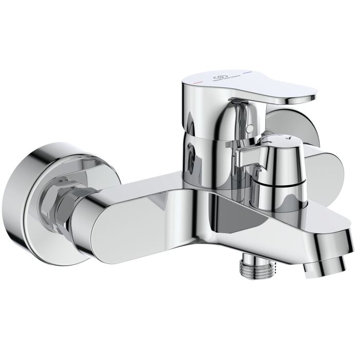 CERABASE | Exposed bath & shower mixer 207x180x122 mm, 163 mm spout projection, 20.0 l/min (3 bar)