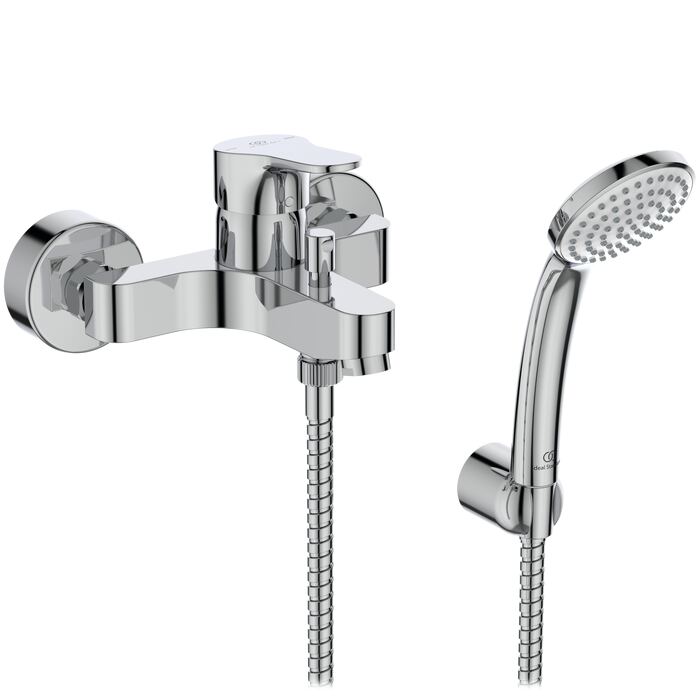 CERABASE | Exposed bath & shower mixer 207x179x118 mm, 161 mm spout projection, 20.0 l/min (3 bar)