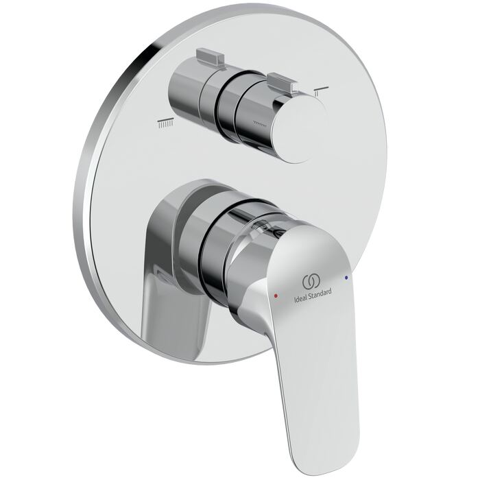 CERAFLEX 2027 | Built-in bath & shower mixer 157x84x185.5 mm, Amount of outlets: 2, Kit 1 required (A1000NU), 22.1 l/min (3 bar)