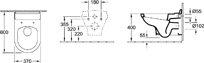 6661B0R7 techninis brėžinys